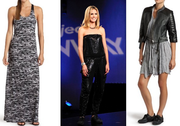 heidi klum new balance collection project runway jacket