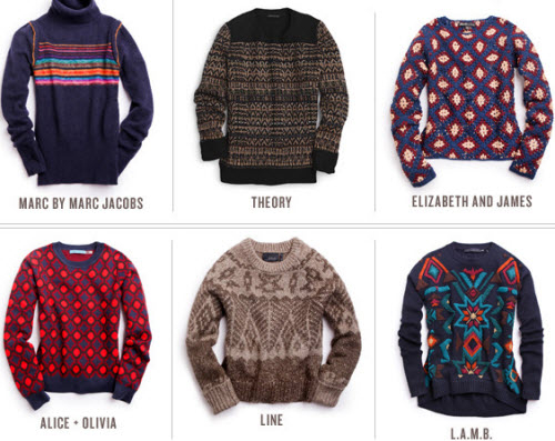 Patterned Sweaters | Stylish Cosby Sweaters | Marc Jacobs Sweater