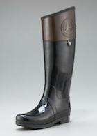 Beautiful Hunter Regent Clarence Black Leather-Rubber Riding Rain Boots US9 EU40 
