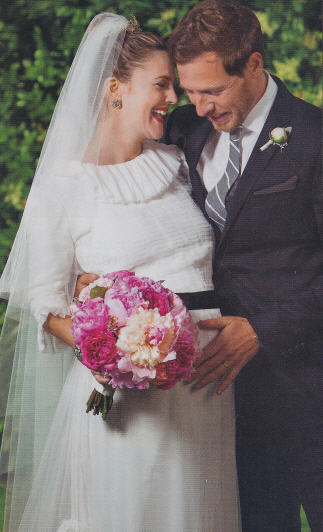 Drew Barrymore Will Kopelman Wedding Portrait