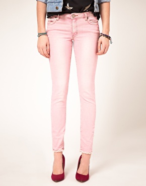 M2f Skinny Jeans | Nicole Richie Lilac Jeans | White Port Pink Jeans