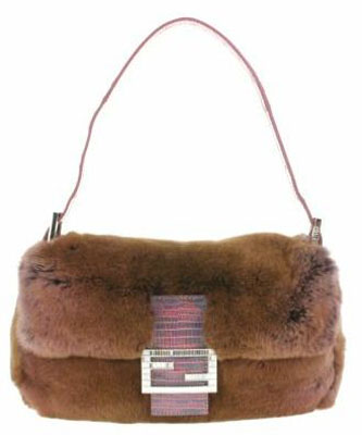 Vintage Baguette bag in chinchilla