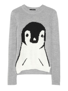 Tibi Penguin-Intarsia Knitted Sweater « SHEfinds
