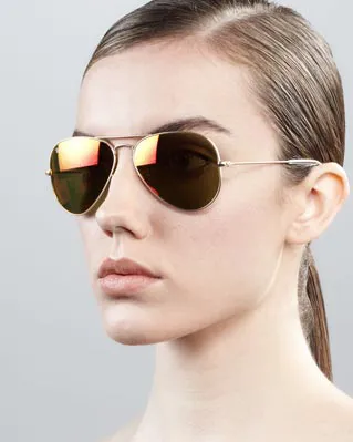 Ray-Ban Aviator Sunglasses with Flash 