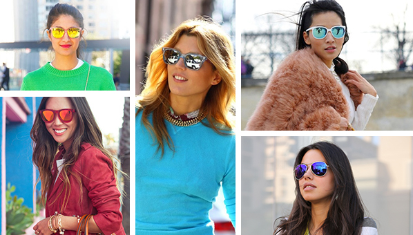 Mirrored Sunglasses | Iridescent Sunglasses | Ray Ban Mirrored Aviators ...