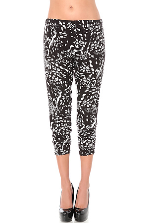 Jessica Alba Black White Pants | Lauren Moshi Mimi Leopard Pants « SHEfinds