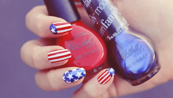 "4th of July Nail Art Design"