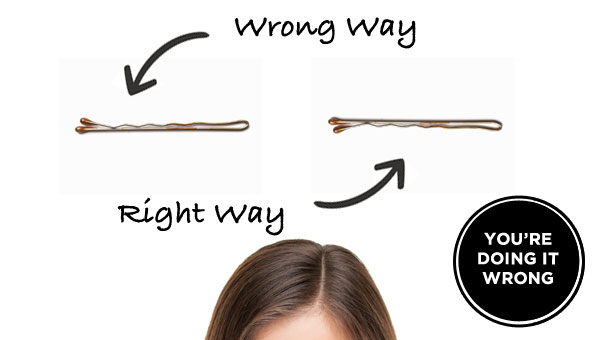 How To : Use Bobby Pins And Hair Pins Correctly So They Are Not