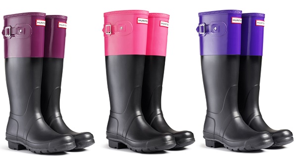 hunter boots color block