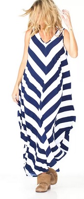 fillyboo striped maxi maternity dress