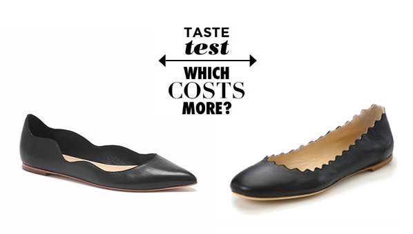 black scalloped flats