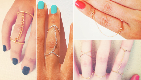 Chain Rings Trend | Shop Chain Rings | Rings With Chains - SHEfinds