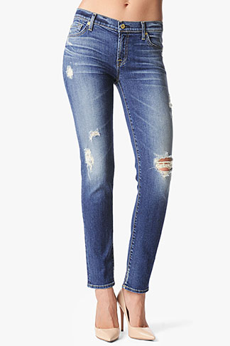 Jessica Alba Ripped Jeans | 7 For All Mankind SLIM CIGARETTE