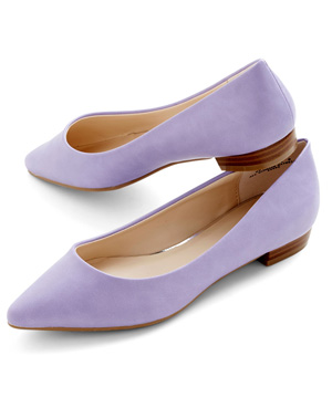 lavender flat shoes