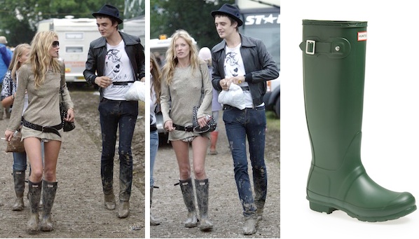 Kate Moss Hunter Boots Glastonbury 2005 -