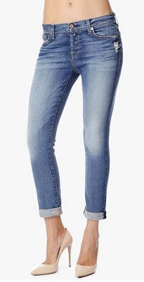 7 for all mankind jeans Josefina Feminine Boyfriend in Absolute Heritage 3