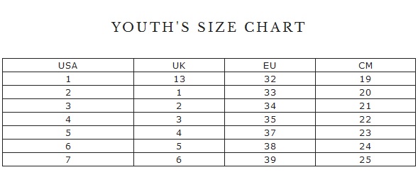 Sorel Toddler Boots Size Chart