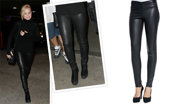 alice and olivia leather pants