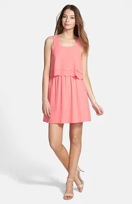 EVERLY Double Ruffle Popover Dress Image from SHEfinds