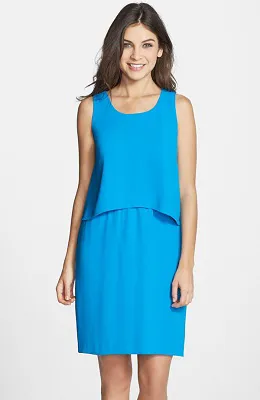 Marc New York by Andrew Marc Sleeveless Crepe Popover Dress Image from SHEfinds