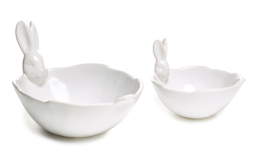 Bunny serving bowls