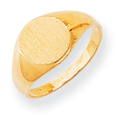14k gold signet ring with timeless appeal from Goldia.