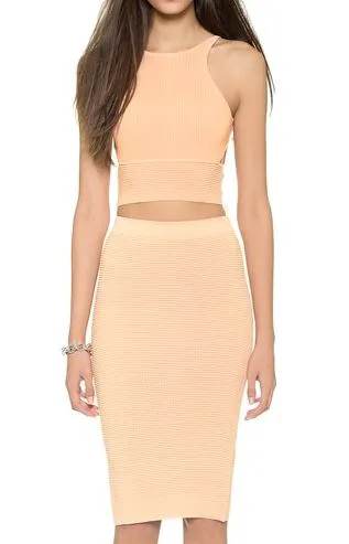 "Jonathan Simkhai Knit Sport Crop Top"