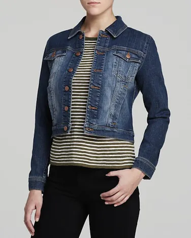 Eileen Fisher Cropped Denim Jacket Image from SHEfinds