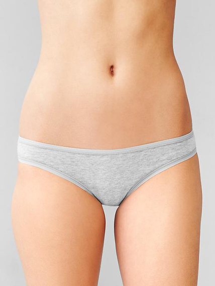 Angelina Cotton Bikini Panties with Ruched Center Back –