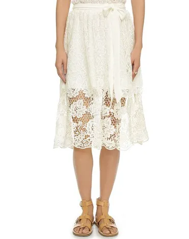 J.O.A. Lace Midi Skirt Image from SHEfinds