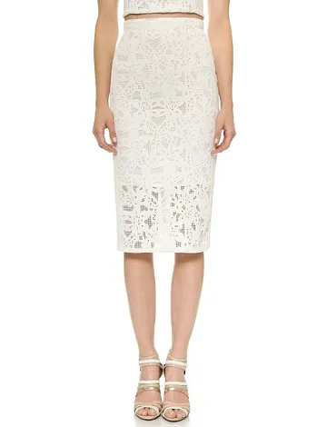 Rebecca Taylor Die Cut Pencil Skirt Image from SHEfinds