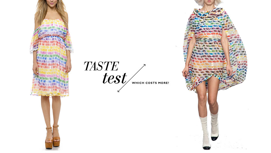 Chanel Rainbow Dress  Line & Dot Fantasy Flutter Dress - SHEfinds
