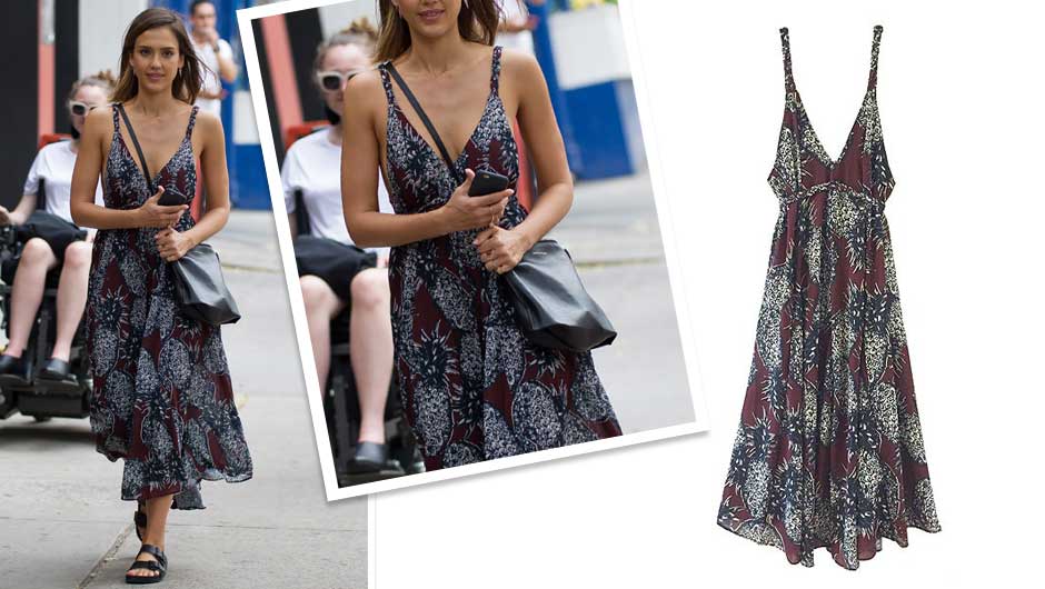 Jessica alba on sale maxi dress