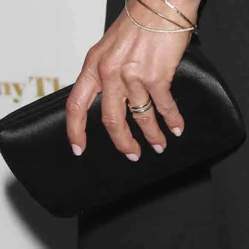 "Jennifer Aniston's wedding band by Jennifer Meyer"