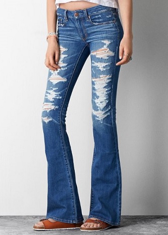 american eagle boho artist flare jeans