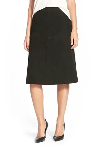 Halogen Suede A-Line Skirt Image from SHEfinds