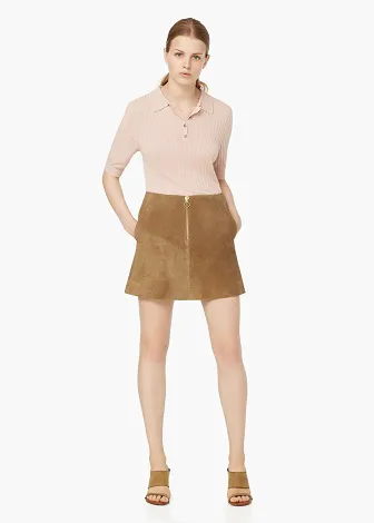 PREMIUM Suede skirt Image from SHEfinds