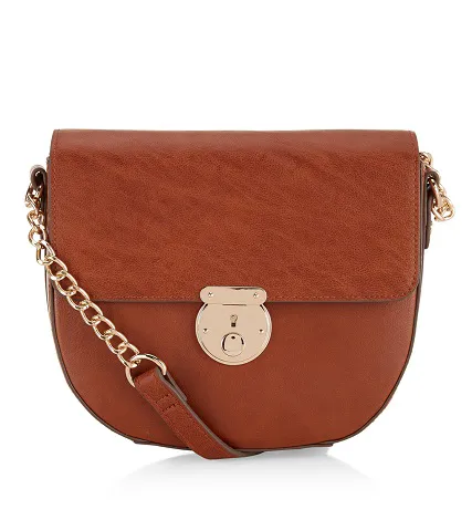 Sleek handbag with modern design details.