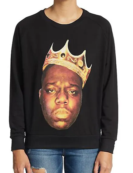 ELEVEN PARIS Crown Biggie graphic sweatshirt in a different style.