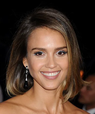 Jessica Alba showcasing her chic style in a photoshoot.