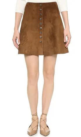 Jill Stuart Zoe Suede Skirt Image from SHEfinds
