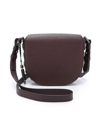 Mackage saddle bag in classic leather.