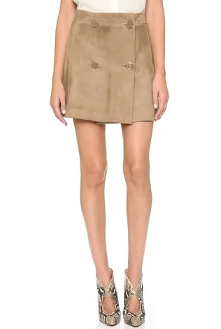 Ramy Brook Suede Jessie Skirt Image from SHEfinds