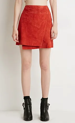 Genuine Suede Origami Skirt Image from SHEfinds