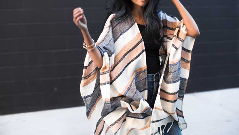 How To Wear A Poncho | What To Wear With a Poncho - SHEfinds