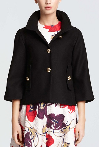 draper james cropped peacoat