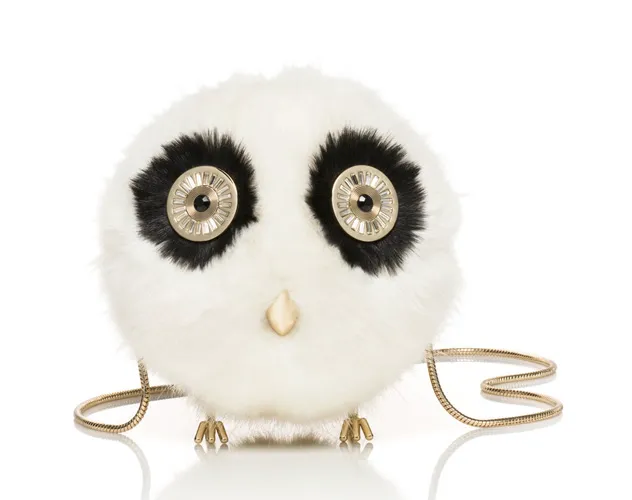 Furry owl design on stylish blaze-a-trail bag