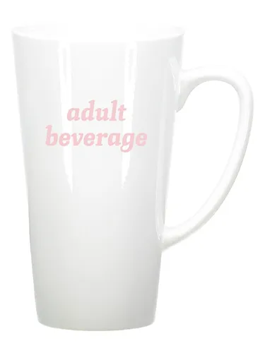 Adult beverage ceramic mug for relaxed sipping.