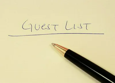 Organized guest list for a seamless wedding experience.