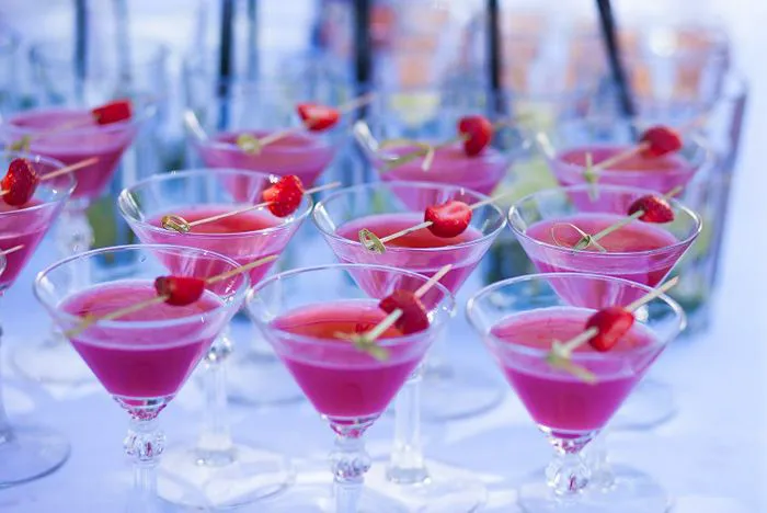 Refreshing cocktails served at a stylish gathering